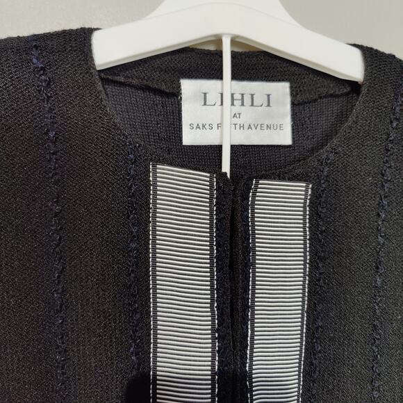 NWT Vintage Lihli for Saks Fifth Ave Sz 14 Blouse Cardigan Sweater Blazer Set - Picture 4 of 13